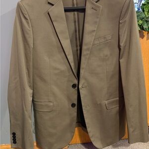 Express Men's Olive Green Slim Suit Jacket